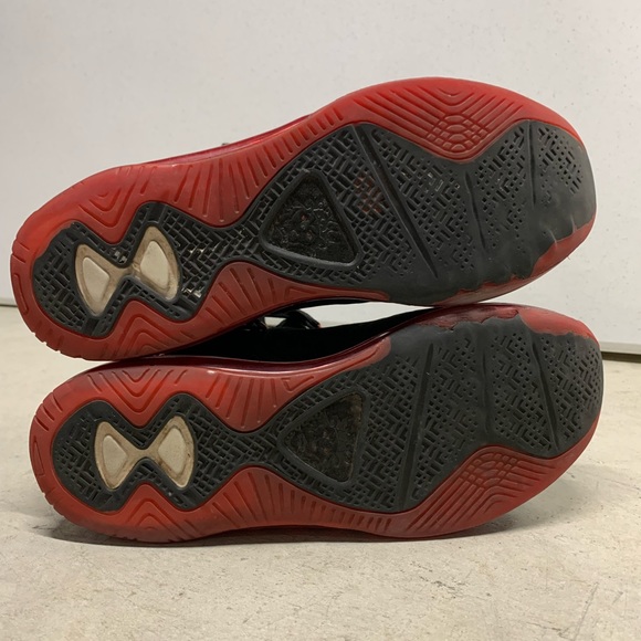 A1-Nike LeBron 8 VIII Bred Black/Red King James 2010 Size 11 417098 002 - Picture 5 of 7